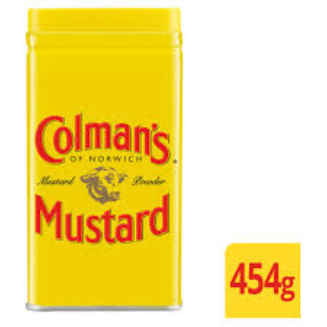 COLMANS MUSTARD POWDER TIN 454G